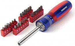 Screwdriver with LED light Workpro